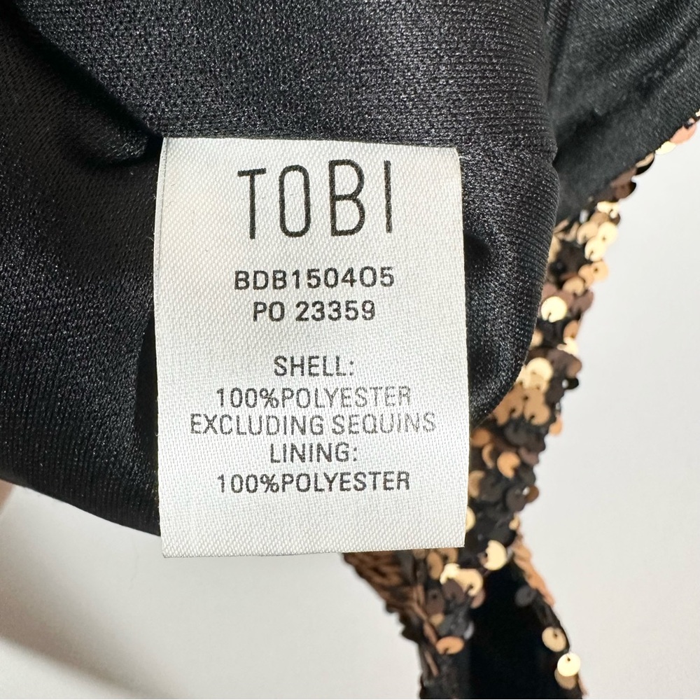 TOBI - NWT Shine Me Up Sequin Mini Shift Dress Size XS - Picture 8 of 10